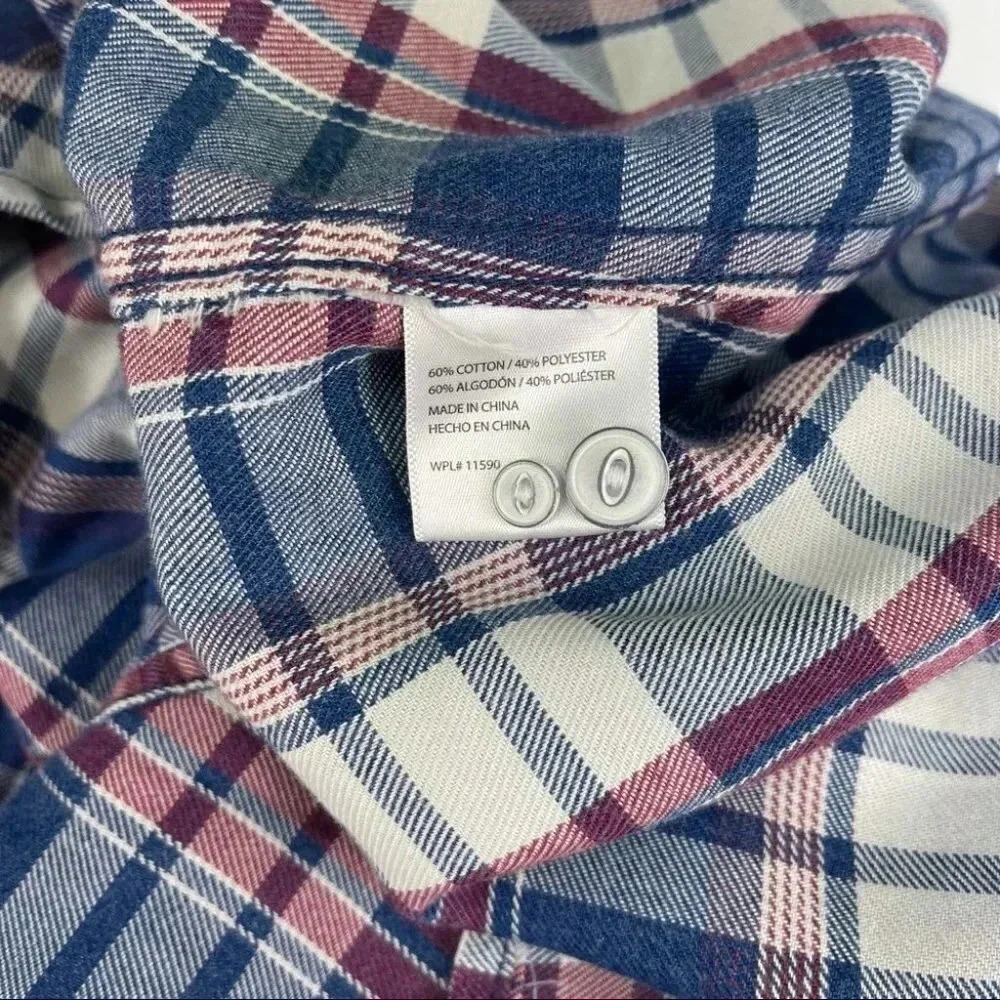 Weatherproof Vintage Burnout Patriot Men’s Flannel - Picture 9 of 10